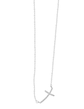 Collar de cruz Horoz de plata P 925
