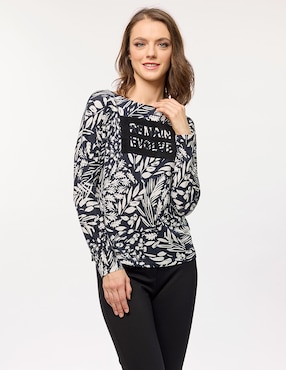 Blusa Foley's Manga Larga Para Mujer