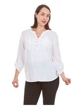 Blusa Ferrioni Manga 3/4 Para Mujer