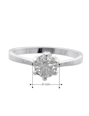 Anillo Horoz P 925 de plata zirconia pulido