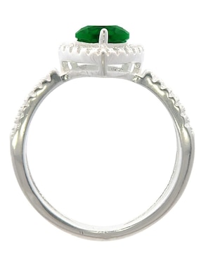 Anillo de corazón Horoz P 925 de plata zirconia pulido