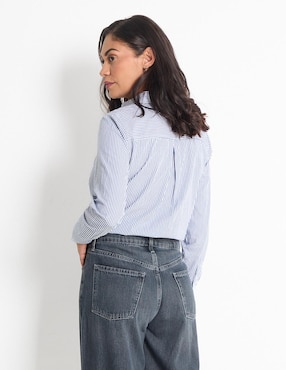 Blusa camisera Old Navy manga larga para mujer