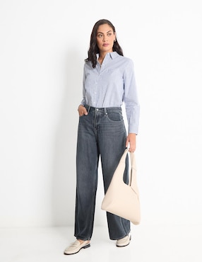 Blusa camisera Old Navy manga larga para mujer