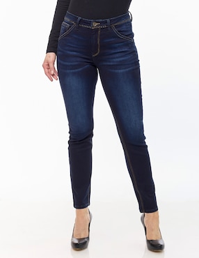 Jeans Skinny Foley's 224816 Corte Cintura Para Mujer