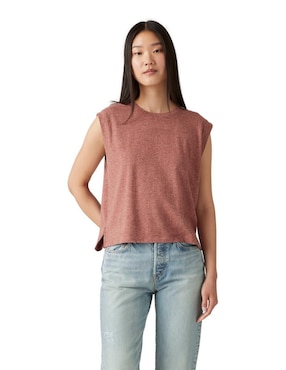 Playera Sin Manga Levi's Cuello Redondo Para Mujer