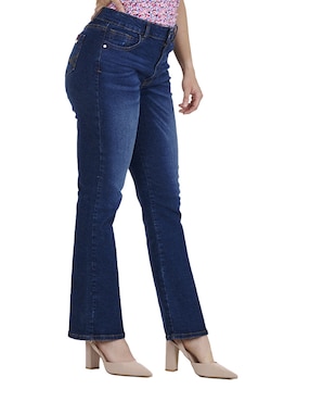 Jeans Straight Ferrioni Akira Corte Cintura Para Mujer