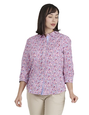 Blusa Túnica Ferrioni Manga 3/4 Para Mujer