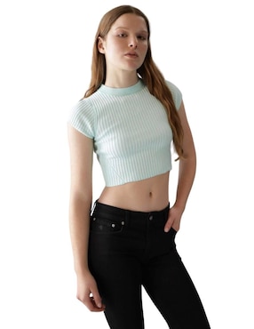 Blusa Calvin Klein Manga Corta Para Mujer