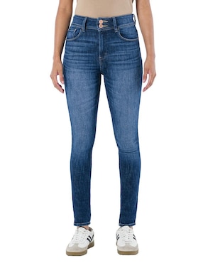 Jeans Ultra Skinny Oggi Jeans Katia Corte Cintura Alta Para Mujer