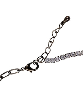 Pulsera Yoiko Cris con acabado baño rodio