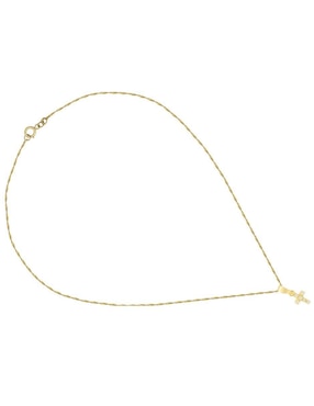 Collar de cruz Horoz de oro 10 K