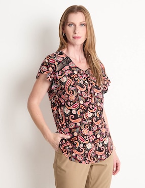 Blusa Delirium Manga Corta Para Mujer