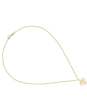 Collar de corazón Horoz de oro 10 K