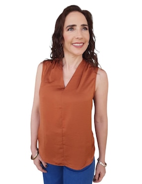 Blusa Pardela Sin Manga Para Mujer