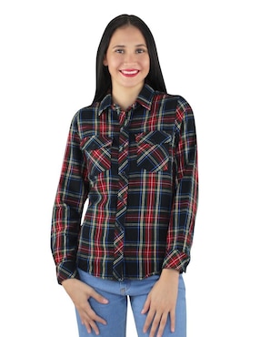 Blusa Camisera Breton Manga Larga Para Mujer