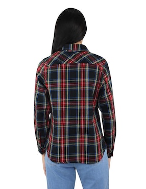 Blusa camisera Breton manga larga para mujer