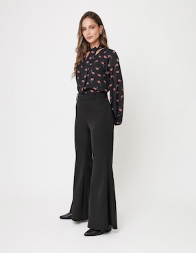 Pantalón acampanado Linea Pura amplio para mujer
