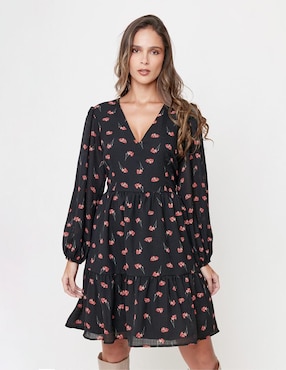 Vestido a la rodilla casual Linea Pura Ekleggen para mujer
