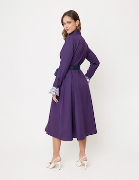 Vestido midi formal Linea Pura Ekleggen para mujer