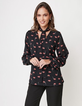 Blusa Linea Pura Manga Larga Para Mujer