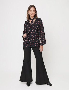 Blusa Linea Pura manga larga para mujer