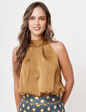 Blusa Linea Pura Sin Manga Para Mujer