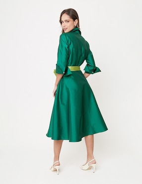 Vestido midi formal Linea Pura Ekleggen para mujer