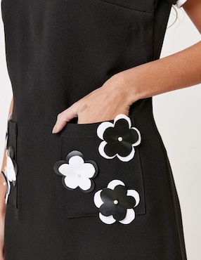 Vestido corto casual Linea Pura Ekleggen para mujer