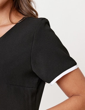 Vestido corto casual Linea Pura Ekleggen para mujer