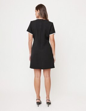 Vestido corto casual Linea Pura Ekleggen para mujer