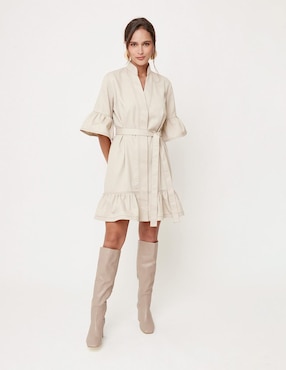 Vestido a la rodilla casual Linea Pura Kacero para mujer
