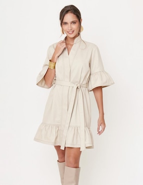 Vestido a la rodilla casual Linea Pura Kacero para mujer