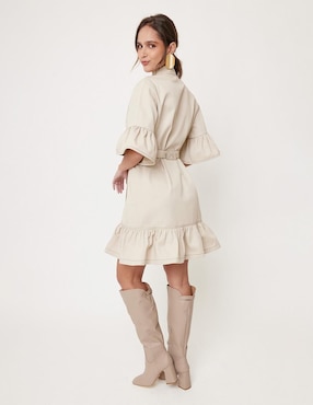 Vestido a la rodilla casual Linea Pura Kacero para mujer
