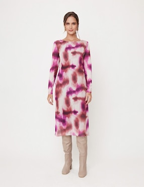 Vestido midi casual Linea Pura Dalí para mujer
