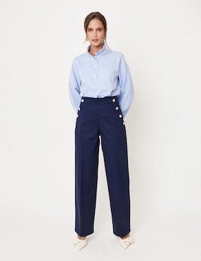 Pantalón de vestir Linea Pura ajustado para mujer