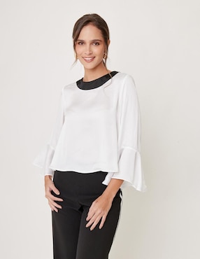 Blusa Linea Pura manga 3/4 para mujer