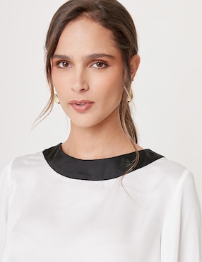 Blusa Linea Pura manga 3/4 para mujer