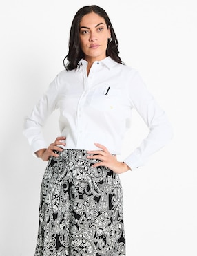 Blusa Camisera Dándara Manga Larga Para Mujer