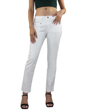 Jeans Straight Innermotion 1445 Corte A La Cadera Para Mujer