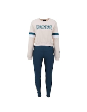 Conjunto Deportivo Ajustado K-Swiss Con Elástico Para Mujer