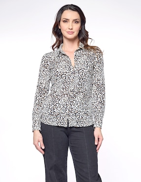 Blusa Camisera Foley’s Manga Larga Para Mujer