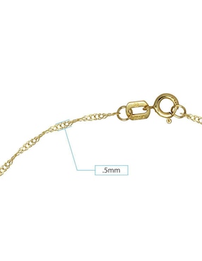 Pulsera Horoz de oro 10 K con acabado pulido