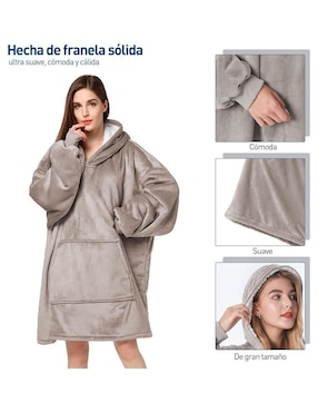 Sudadera con capucha y bolsa Bluelander para mujer