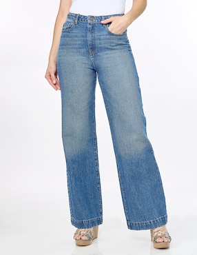 Jeans Amplio Foley's Corte Cintura Para Mujer