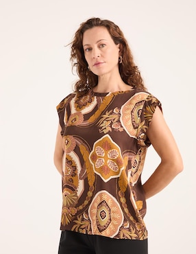 Blusa Lieb manga corta para mujer