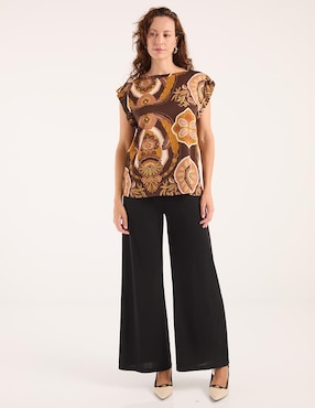 Blusa Lieb manga corta para mujer