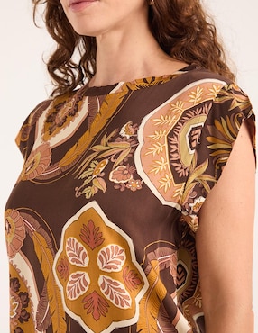Blusa Lieb manga corta para mujer
