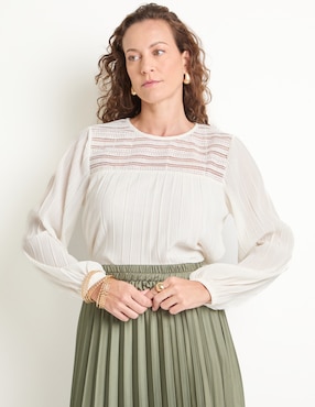 Blusa Lieb manga larga para mujer