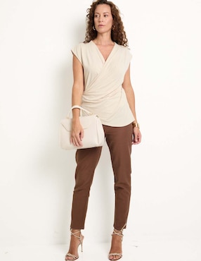 Blusa Lieb manga corta para mujer