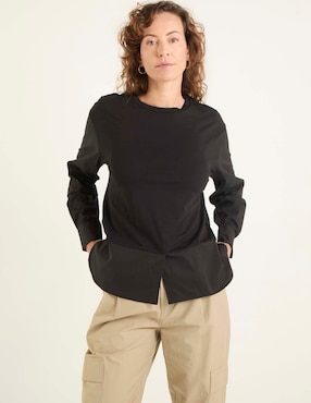Blusa Lieb manga larga para mujer